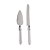 CJ 2PC P/BOLO AÇO INOX C/CABO PLÁSTICO DESTINY 27cm/23cm - Imagem 1