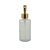 CJ 2PC PORTA SABONETE LÍQUIDO DIFUSOR VIDRO 3 PALITOS BRANCO - Imagem 3