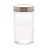POTE VIDRO BOROSILICATO C/TAMPA ACRÍLICO DOURADA 500ml - Imagem 2