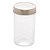 POTE VIDRO BOROSILICATO C/TAMPA ACRÍLICO DOURADA 500ml - Imagem 1