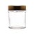 POTE VIDRO BOROSILICATO C/TAMPA ACRÍLICO DOURADA 350ml - Imagem 2