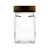 POTE VIDRO BOROSILICATO C/TAMPA ACRÍLICO DOURADA 300ml - Imagem 3