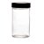 POTE VIDRO BOROSILICATO C/TAMPA DE ACRÍLICO PRETA 500ml - Imagem 2