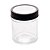 POTE VIDRO BOROSILICATO C/TAMPA DE ACRÍLICO PRETA 350ml - Imagem 1