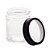 POTE VIDRO BOROSILICATO C/TAMPA DE ACRÍLICO PRETA 350ml - Imagem 3