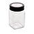 POTE VIDRO BOROSILICATO C/TAMPA DE ACRÍLICO PRETA 300ml - Imagem 2