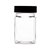 POTE VIDRO BOROSILICATO C/TAMPA DE ACRÍLICO PRETA 300ml - Imagem 3