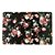 LUGAR AMERICANO PET FLORAL PRETO 44x29cm - Imagem 1