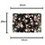 LUGAR AMERICANO PET FLORAL PRETO 44x29cm - Imagem 2