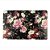 LUGAR AMERICANO PET FLORAL PRETO 44x29cm - Imagem 1