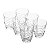 CJ 6 COPOS BAIXOS DE CRISTAL ECOLÓGICO WAVE 280ml - Imagem 1