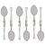 CJ 6 COLHERES P/MESA AÇO INOX C/CABO PLÁSTICO BAMBU 18,5cm - Imagem 2