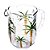 JARRA DE CRISTAL DE CHUMBO PALM HAND PAINTING 1,3l - Imagem 1