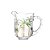 JARRA DE CRISTAL DE CHUMBO PALM HAND PAINTING 1,3l - Imagem 4