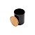 POTE DE PORCELANA C/TAMPA DE MADEIRA BAMBOO PRETO 700ml - Imagem 3