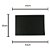LUGAR AMERICANO PVC PRETO 43x30cm - Imagem 2