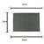 LUGAR AMERICANO PVC CINZA 43x30cm - Imagem 2