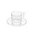 CJ 6 XÍCARAS P/CAFÉ C/PIRES DE VIDRO SODO-CÁLCICO LOTUS 90ml - Imagem 1