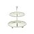PORTA DOCES 2 ANDARES ZAMAC SILVER PLATED BALLS 12/14,5x17,5 - Imagem 2