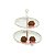 PORTA DOCES 2 ANDARES ZAMAC SILVER PLATED BALLS 12/14,5x17,5 - Imagem 5
