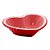 SALADEIRA PORCELANA CORAÇÃO BEADS VERMELHO 18x15x5cm - Imagem 2