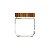POTE DE VIDRO SODO-CÁLCICO WOOD TRANSPARENTE E MARROM 425ml - Imagem 3