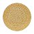 SOUSPLAT DE VIDRO GLAMOUR DOURADO 33cm - Imagem 1