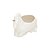 UNICÓRNIO CORATIVO CERÂMICA BRANCO CHIFRE DOURADO 15x10x11 - Imagem 2