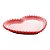 CJ 4 PRATOS PORCELANA CORAÇÃO BEADS VERMELHO 17x15x2cm - Imagem 2