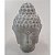 DECORAÇÃO DE CONCRETO BUDDHA CABEÇA CINZA 8x8x12,5cm - Imagem 1