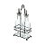 CJ GALHETEIRO DE VIDRO C/SUPORTE DE METAL PRETO 200ml - Imagem 3