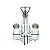 CJ 4PC GALHETEIRO  VIDRO C/SUPORTE  METAL PRETO 200ml/70ml - Imagem 3