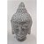 DECORAÇÃO DE CONCRETO BUDDHA CABEÇA CINZA 9,5x9,5x16,5cm - Imagem 1