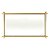 BANDEJA DECORATIVA METAL C/ESPELHO DOURADO 36x21x4cm - Imagem 1