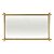 BANDEJA DECORATIVA METAL C/ESPELHO DOURADO 36x21x4cm - Imagem 2