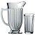 CJ 1 JARRA 1l E 6 COPOS 270ml VIDRO STRIPES - Imagem 1