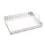 BANDEJA METAL C/ESPELHO E ALÇA SINGAPURA PRATEADA 28x20x4cm - Imagem 1