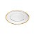 SOUSPLAT DE VIDRO C/CORDÃO CROISE DOURADO 35cm - Imagem 2