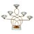 CANDELABRO METAL P/5 VELAS DOURADO 15x10x27cm - Imagem 1