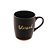 CANECA CERÂMICA BLESSED PRETO MATT/LARANJA 340ml - Imagem 2
