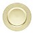 CJ 6 SOUSPLATS DE PLÁSTICO CRAQUELADO DOURADO 33cm - Imagem 1