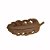 CJ 4 FOLHAS DECORATIVAS PORCELANA ROXO 28x12x5cm - Imagem 1