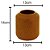 VASO DECORATIVO PORCELANA MOSTARDA 10x11cm - Imagem 3
