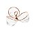 PETISQUEIRA TRIPLA DE VIDRO ROSE MARSALA 21X13CM - Imagem 1