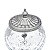 POTICHE DECORATIVO DE VIDRO E ZAMAC PRATEADO 10,5x10,5cm - Imagem 5
