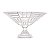 CENTRO DE MESA DECORATIVO C/PÉ DE CRISTAL RITZ 34,5x19,4cm - Imagem 3