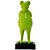 ESCULTURA RESINA PLASTICA FROG PRINCE VERDE 15 X 15 X 38 CM - Imagem 1