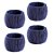 JG 4 ANEIS COTTON GUARDANAPO PLASTICO ALGODAO 5X5CM AZUL - Imagem 1