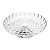 PRATO DE CRISTAL P/BOLO C/PÉ DE PRATA BUBBLE 37cm - Imagem 1