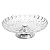 PRATO DE CRISTAL P/BOLO C/PÉ DE PRATA BUBBLE 37cm - Imagem 3